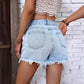 Gaia High-Rise Ripped Denim Short