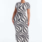 Gia Leopard Ribbed Maxi Dress
