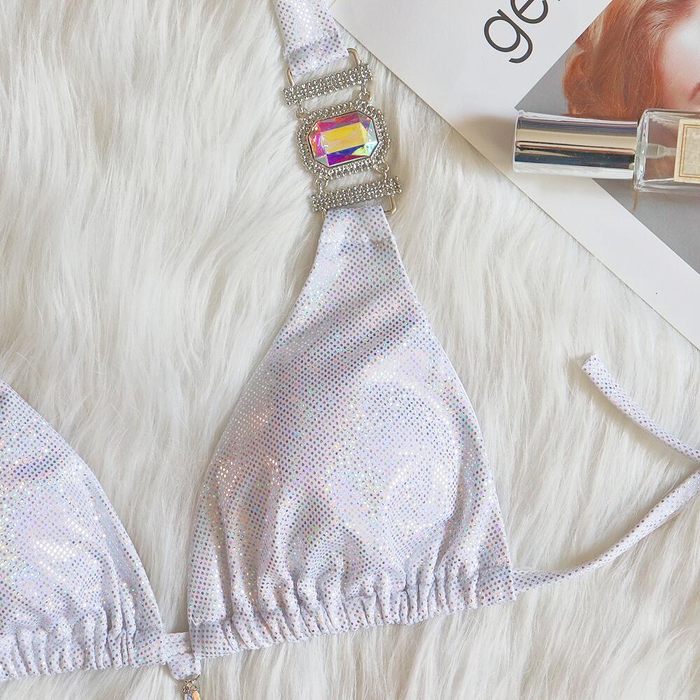 Dorotea Jewelled Metallic Bikini