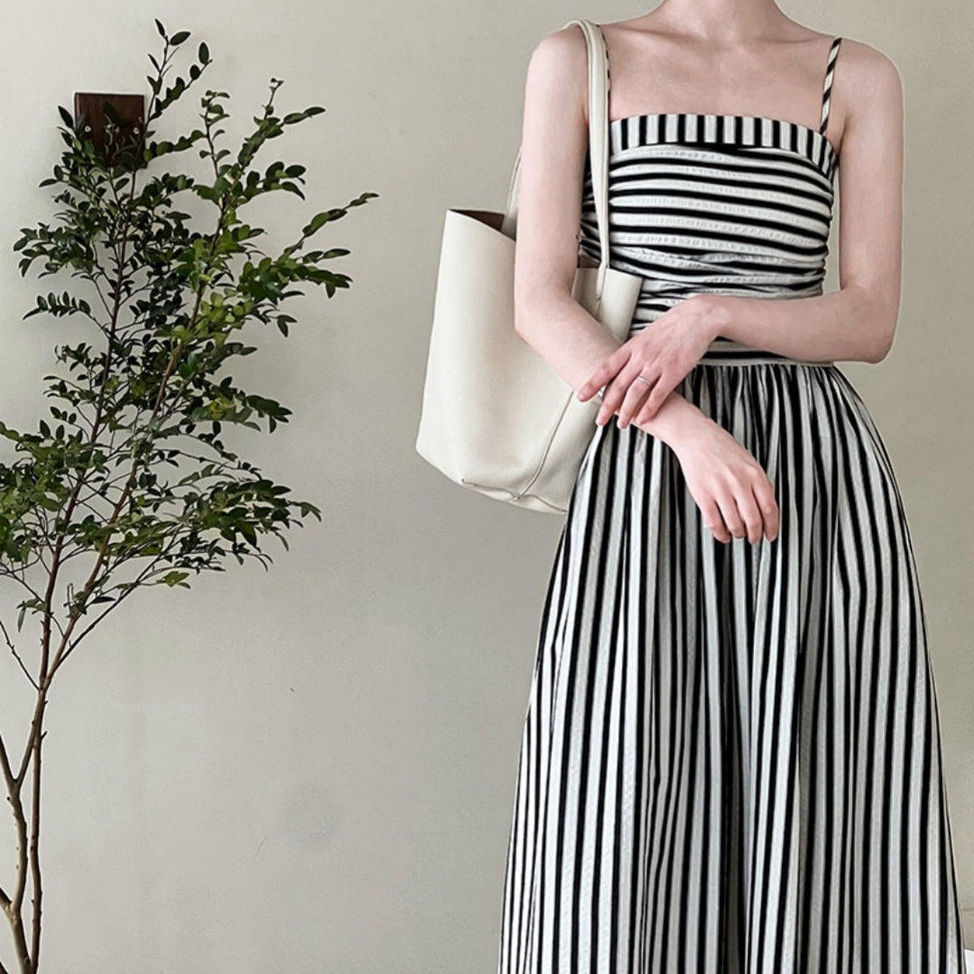 Marina Striped Maxi Dress