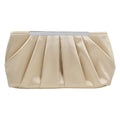 Tilde Pleated Satin Clutch