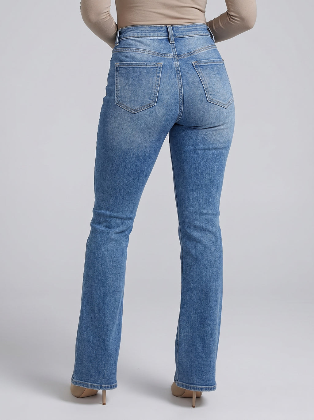 Dani Stretch Bootcut Jean on model