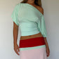 Mila Off-Shoulder Flutter Top