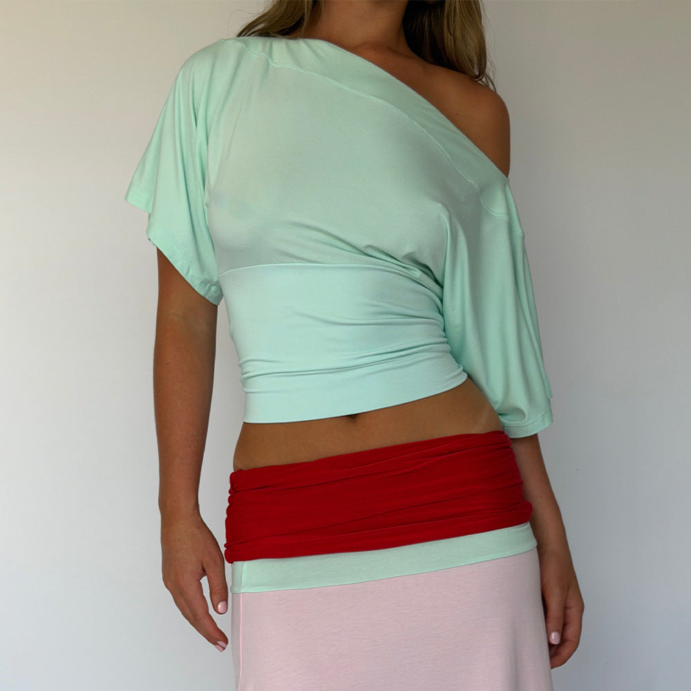 Mila Off-Shoulder Flutter Top