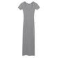 Carla Square-Neck Ribbed Midi Dress