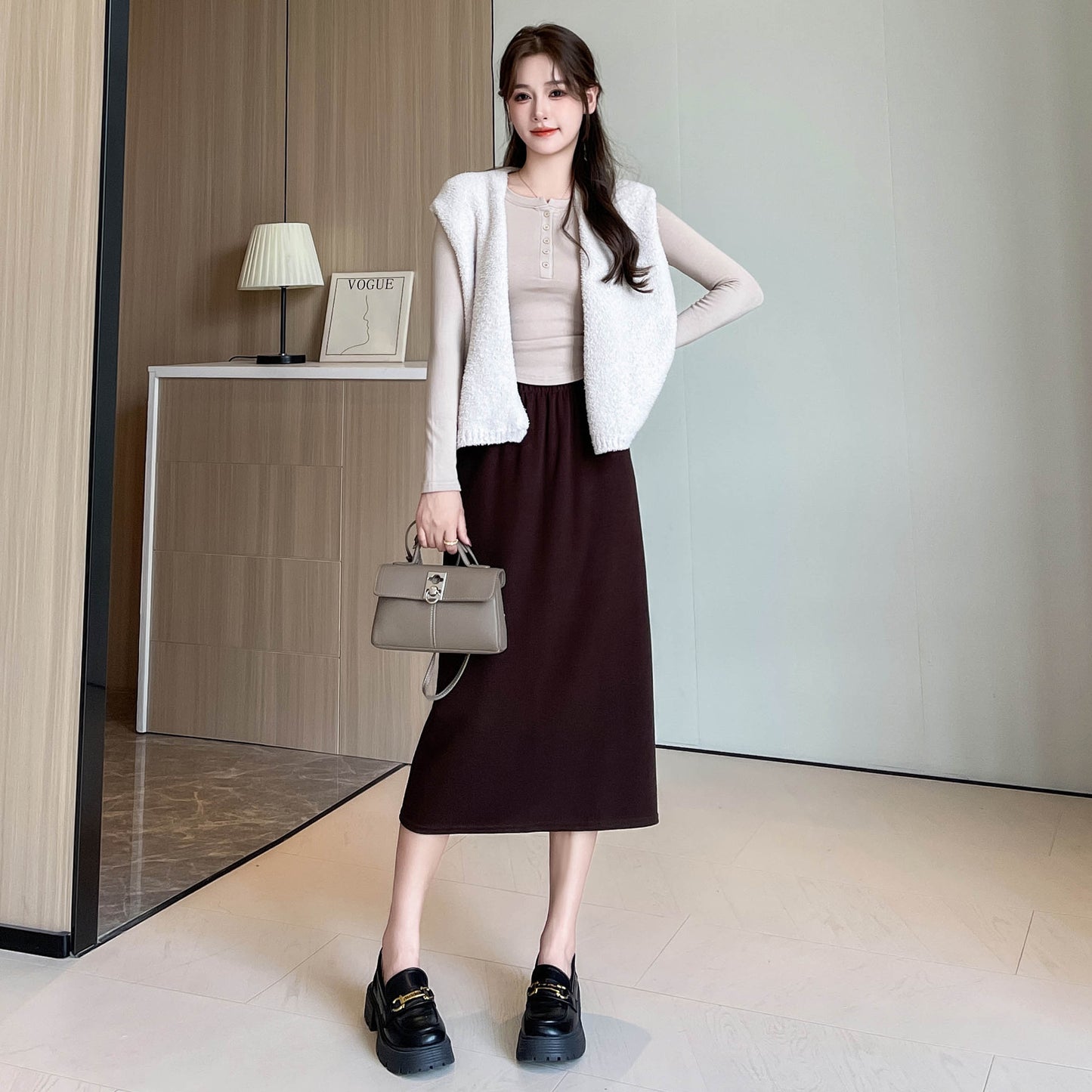 Nora Knit Midi Skirt