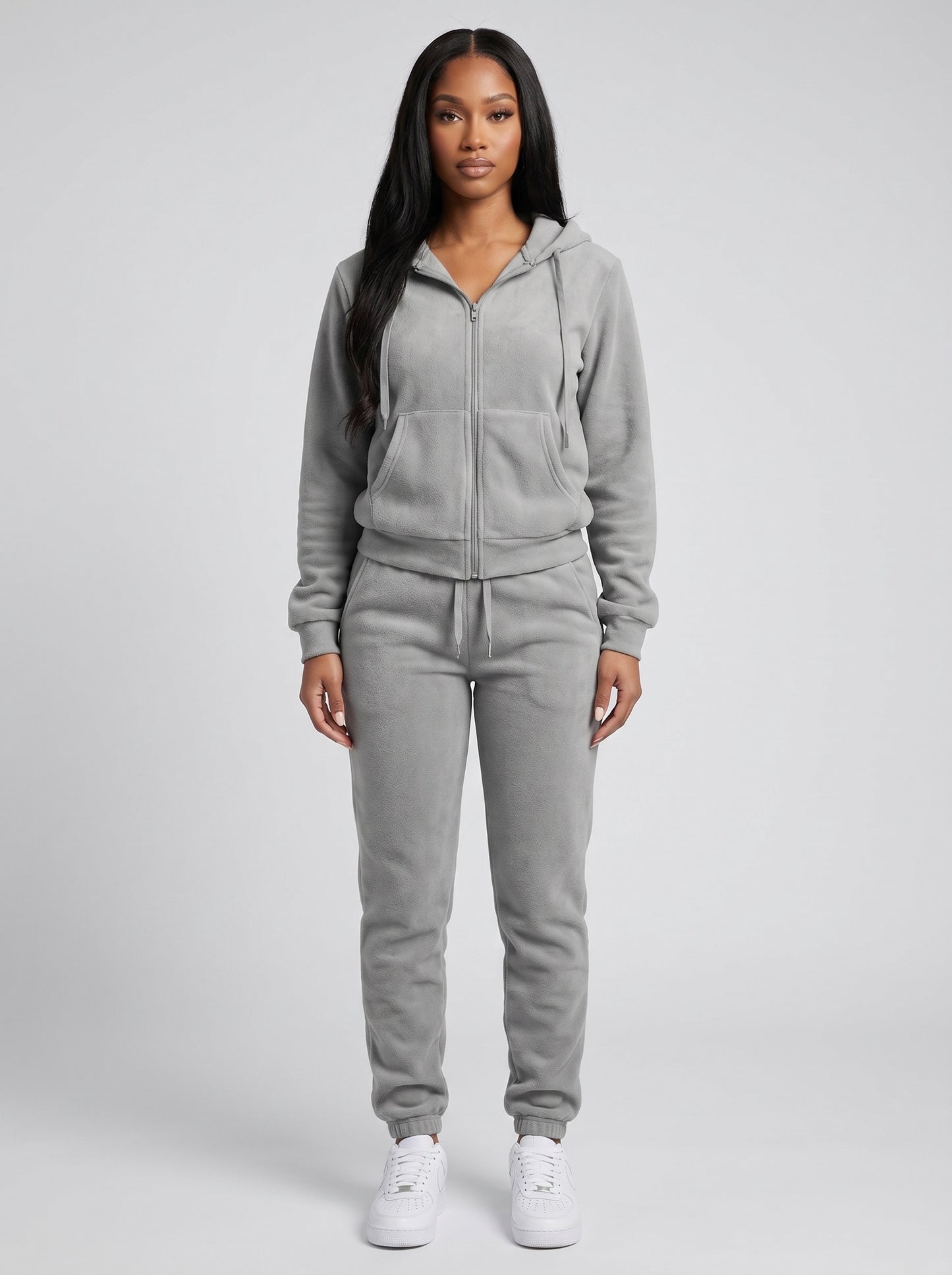 Delfina Hoodie Lounge Set on model