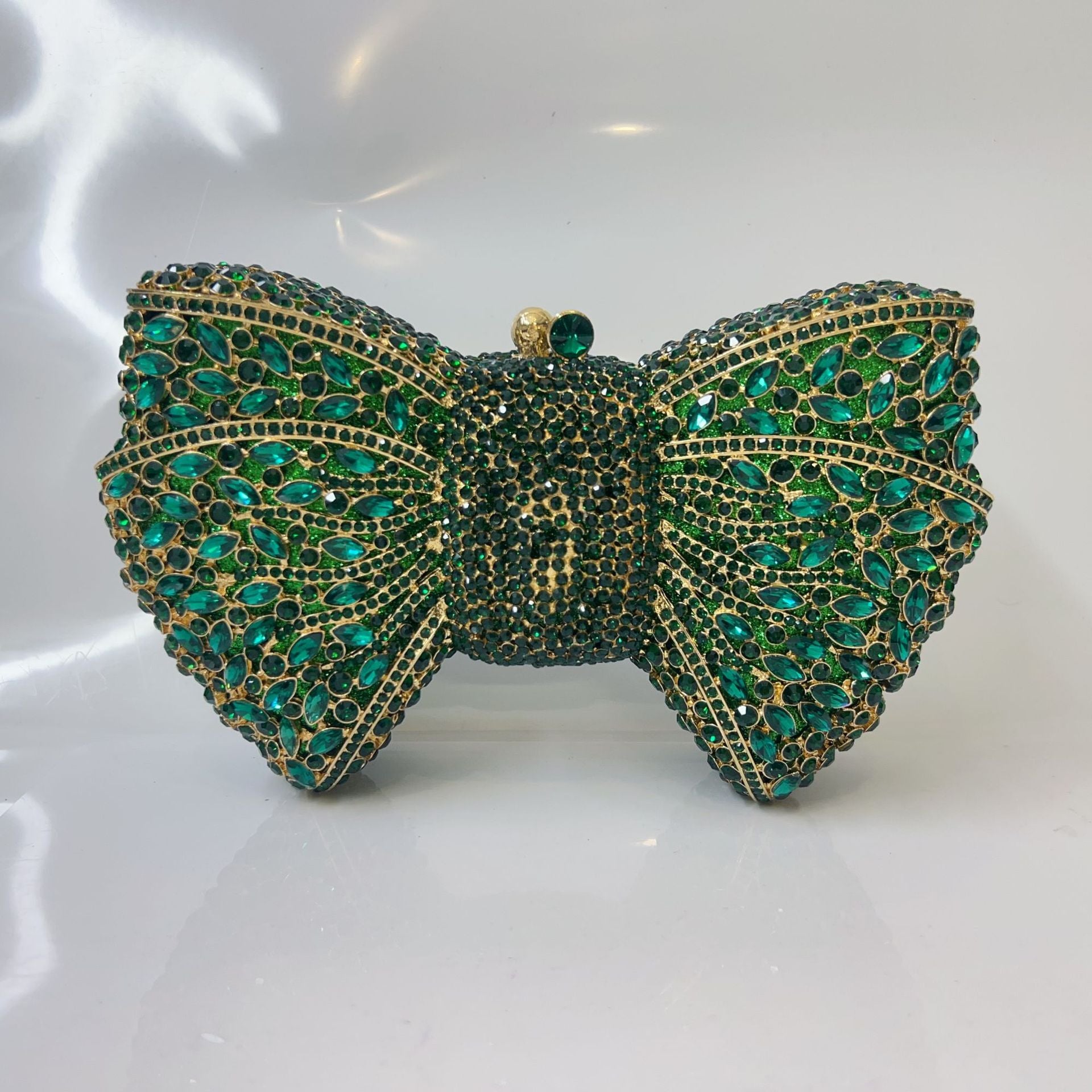 Carmina Crystal Bow Clutch