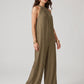 Domenica Halter Jumpsuit on model