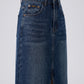 Donata Denim Midi Skirt on model