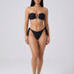 Donatella Bandeau Bikini on model