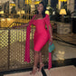 Rossana Cape Sleeve Bodycon Dress