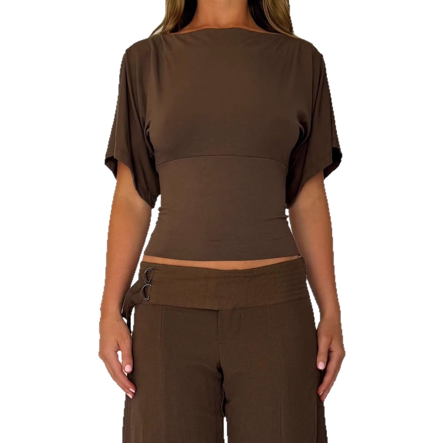 Mila Off-Shoulder Flutter Top