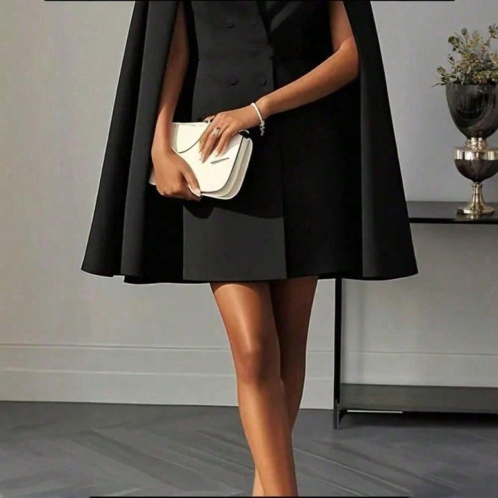 Norma cape blazer mini