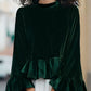 Eloisa Velvet Flute Top