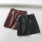 Dafne Faux Leather Mini Skirt
