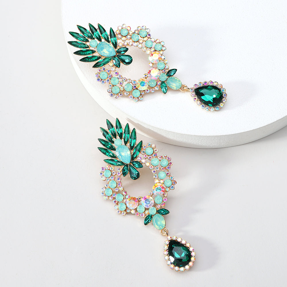 Cintia Crystal Teardrop Drop Earrings