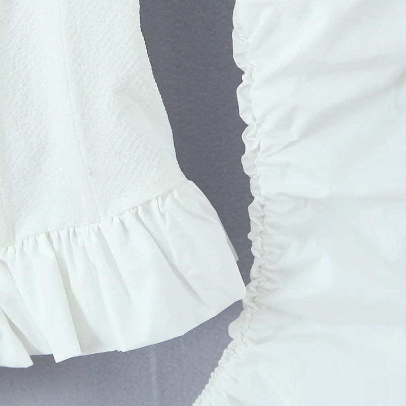 Iride corset peplum top