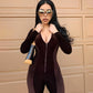 Cosima Velvet Catsuit Jumpsuit