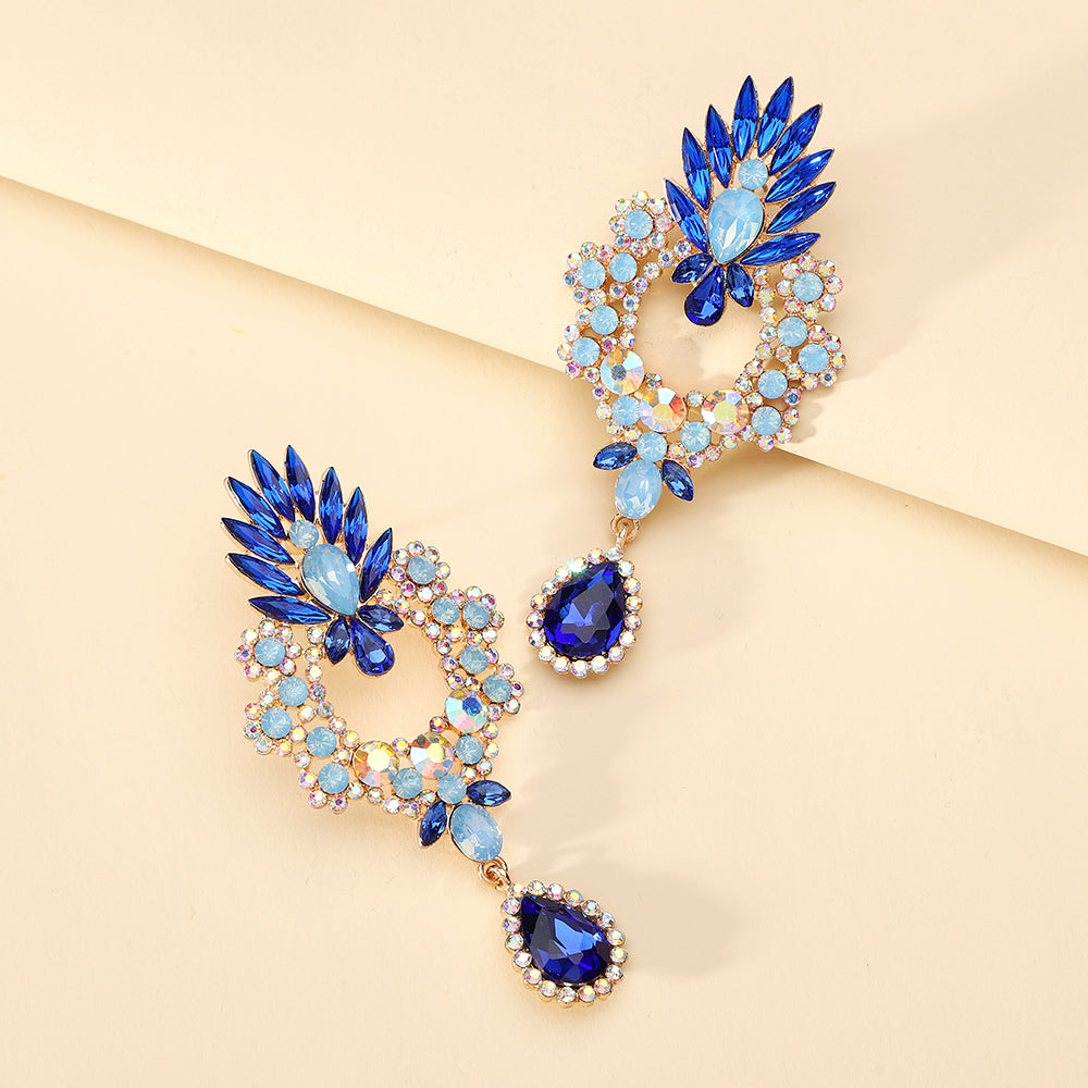 Cintia Crystal Teardrop Drop Earrings