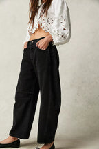 Romina Barrel Leg Jeans — Oli Amore