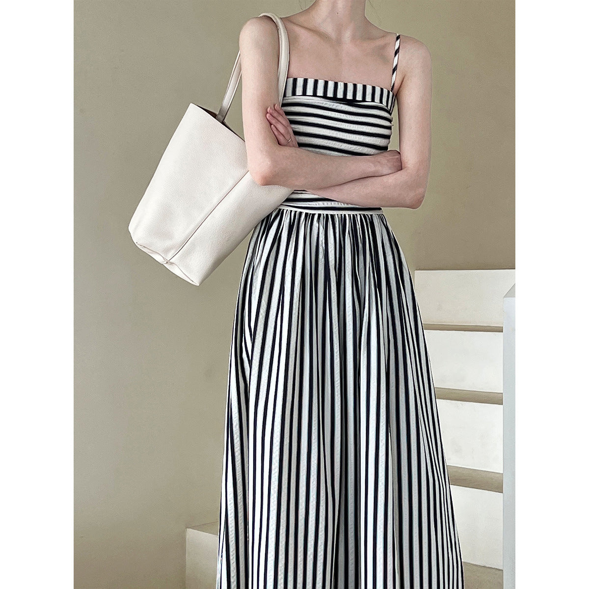 Marina Striped Maxi Dress