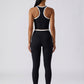 Elena Contrast Ribbed Active Set on model