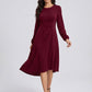 Eleonora Ruched Midi Dress on model