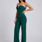 Elettra Strapless Bandage Jumpsuit on model