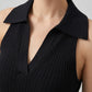 Elsa Polo Knit Top on model
