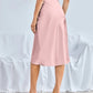 Serena Satin Bias Midi Skirt