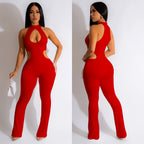 Petra Halter Cutout Bodycon Jumpsuit
