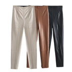 Ambra Faux Leather Pant — Oli Amore