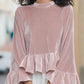 Eloisa Velvet Flute Top