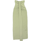 Veronica Ruched Strapless Maxi Gown — Oli Amore