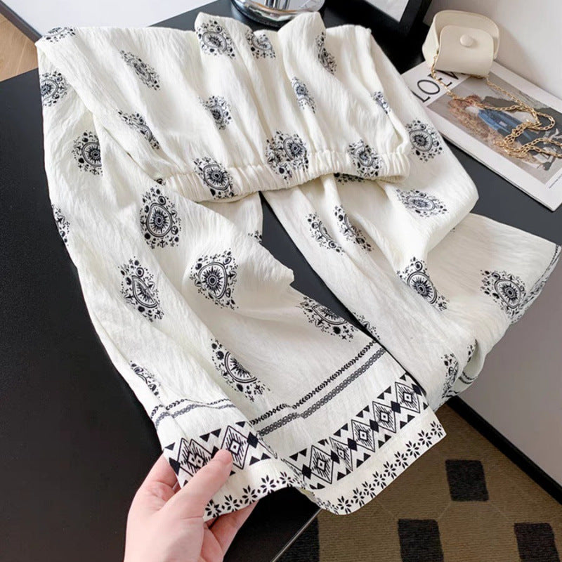 Marcella Boho Wide-Leg Pants
