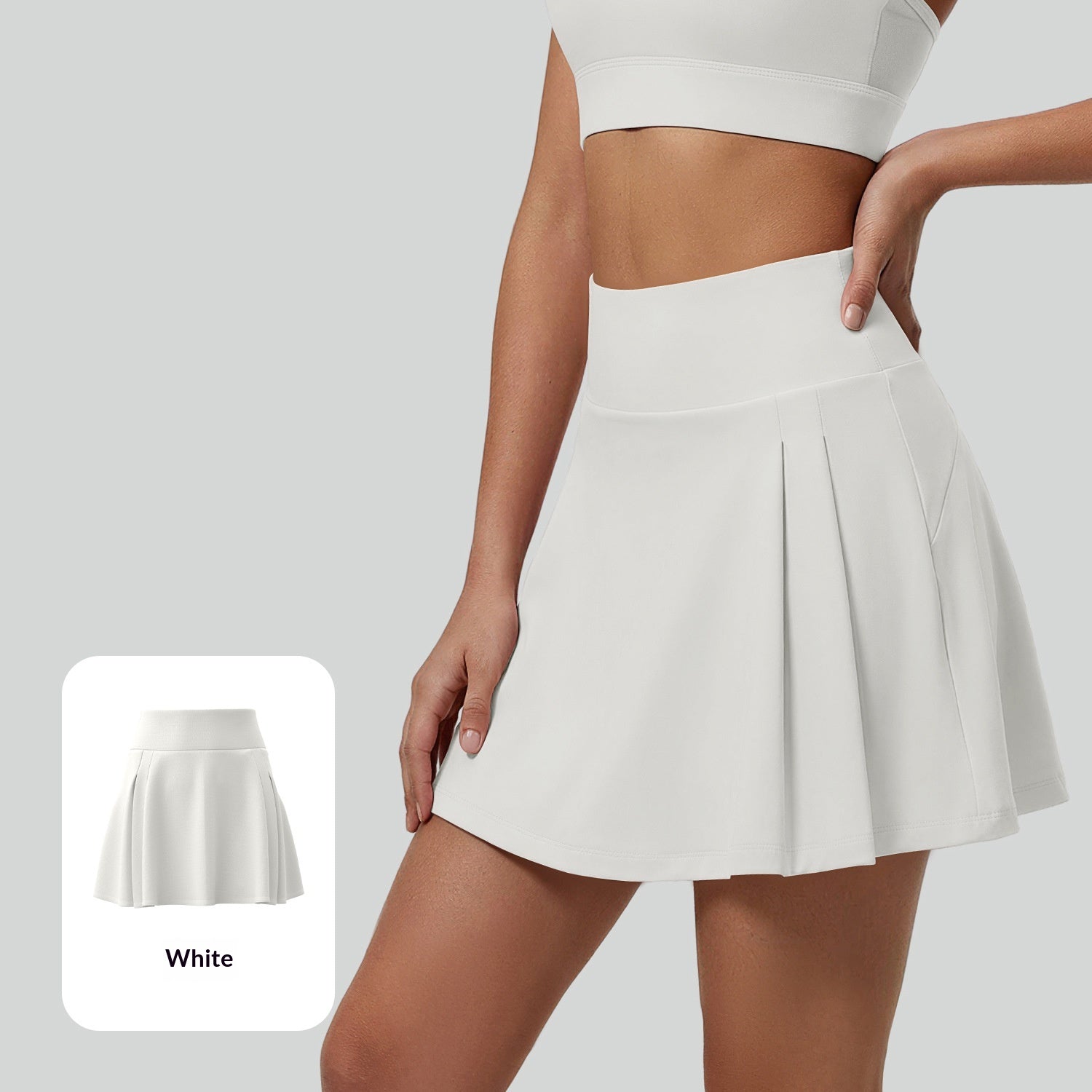 Gilberta Pleated Mini Skort