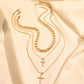 Celeste Layered Cross Necklace