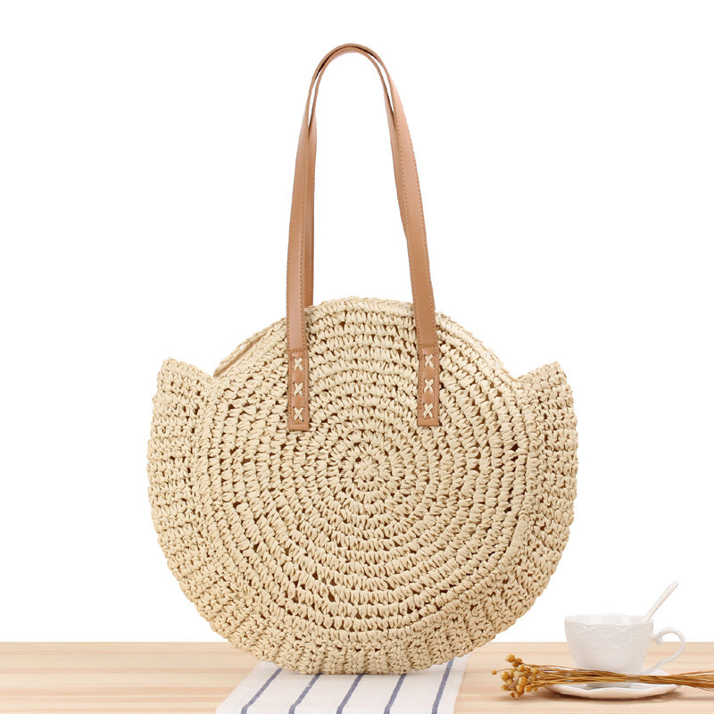 Marisol Round Straw Circle Bag