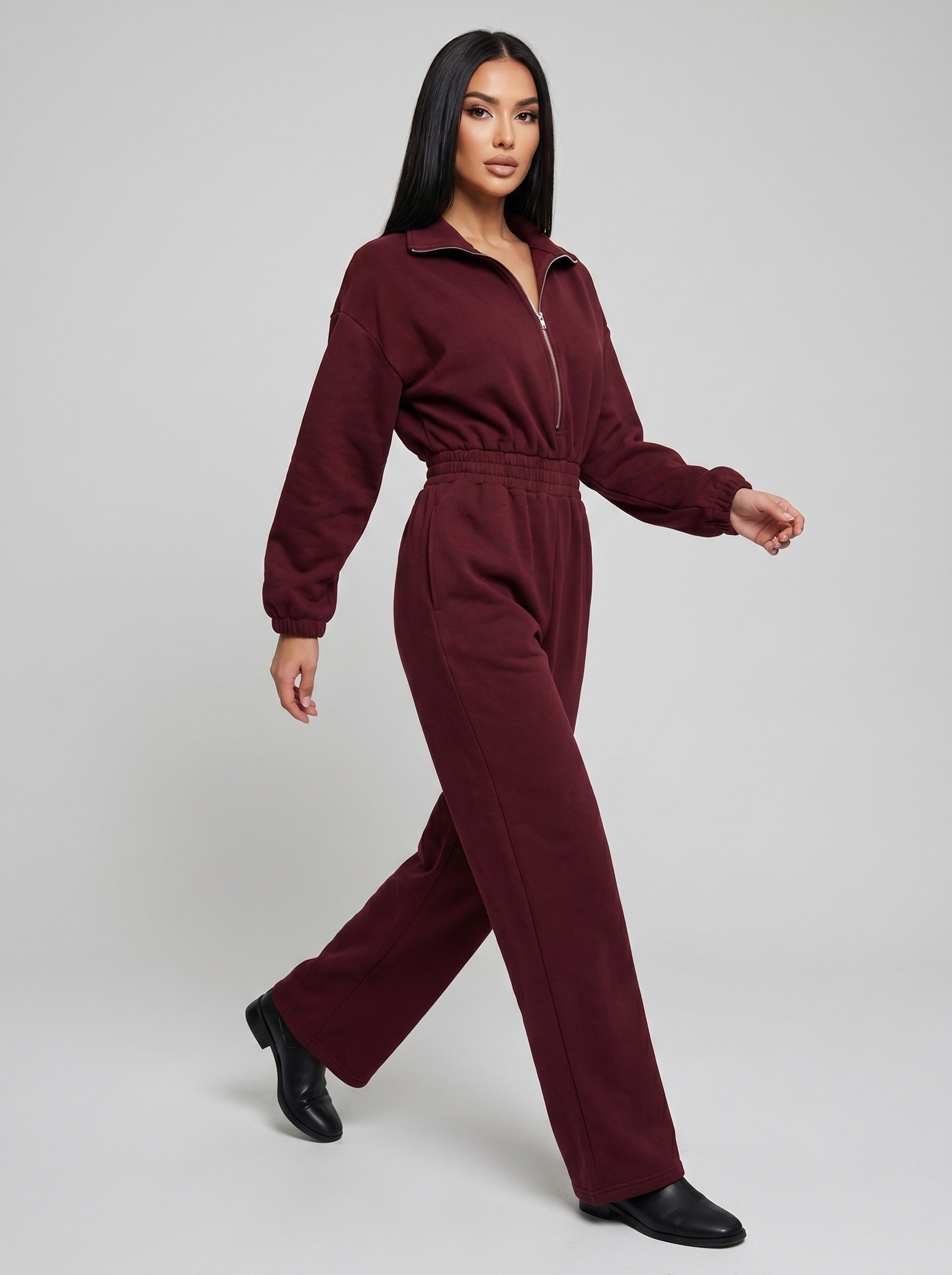 Federica Utility Boilersuit on model