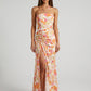 Fiamma Floral Twist-Front Maxi Dress on model