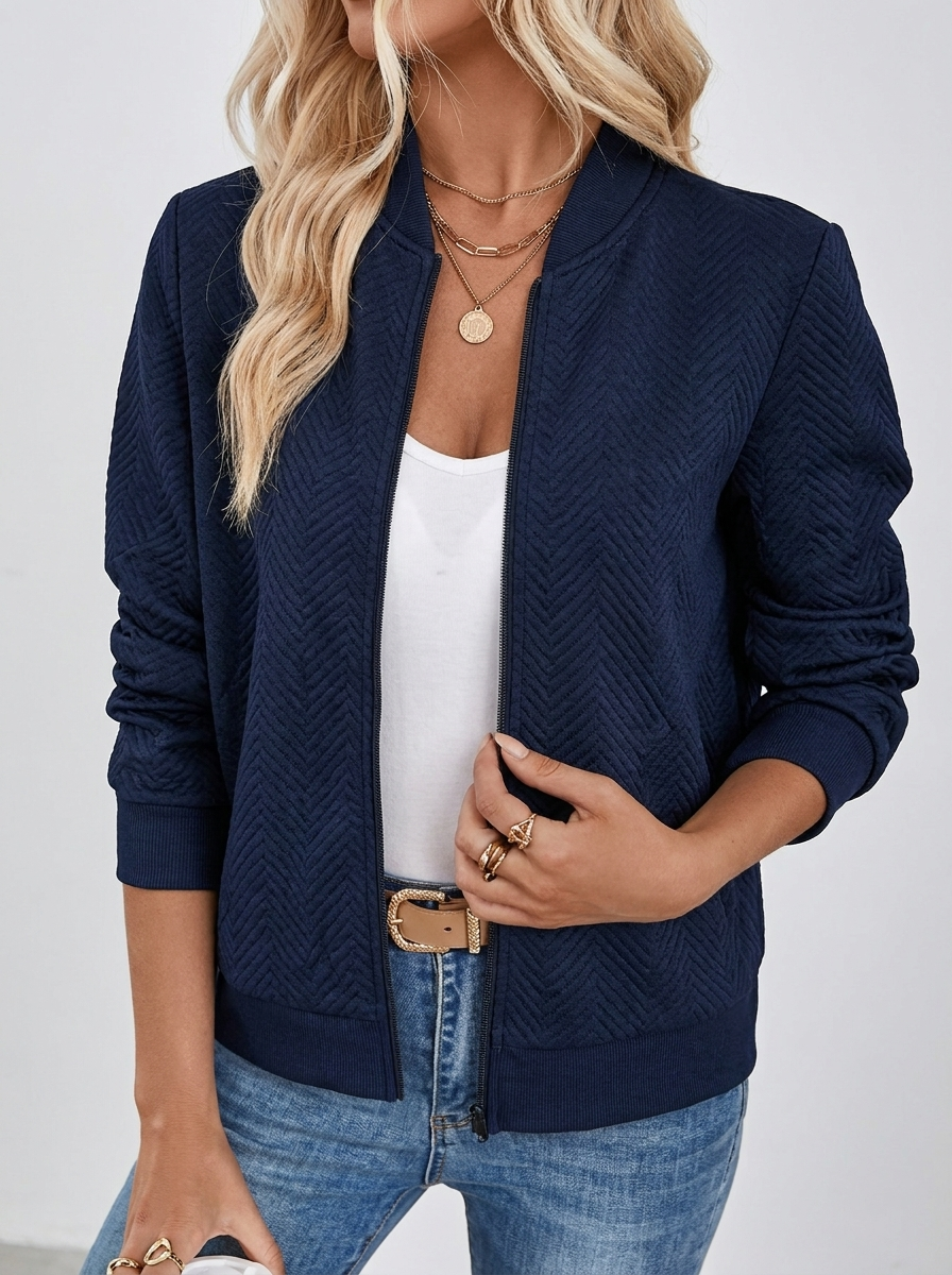 Filippa Textured Bomber — Oli Amore