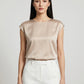 Fiorella Satin Shell Top on model