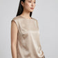 Fiorella Satin Shell Top on model