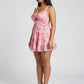 Fiorella Floral Mini Dress on model