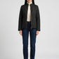Flavia Quilted Barn Jacket on model