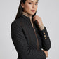 Flavia Quilted Barn Jacket on model
