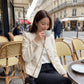 Gabriella Tweed Jacket on model