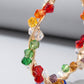 Gemma Crystal Hoop Earrings on model