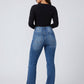 Giada High-Waist Flare Jeans on model